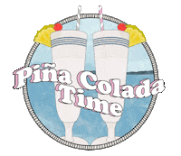 Pina Colada Vacation Sticker by By Sauts // Alex Sautter