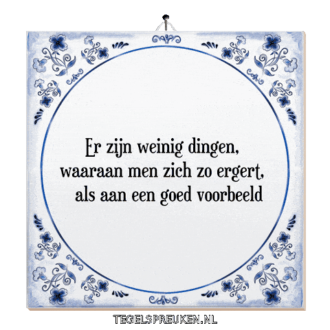 Wijsheid Spreuk Sticker by Tegelspreuken.nl