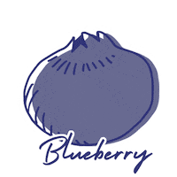 Berry Blueberry Sticker by Berries Paradise