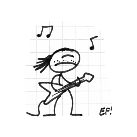 EgonForever giphygifmaker music rock guitar Sticker