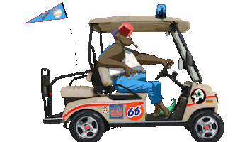 Driving Russel Hobbs Sticker by Gorillaz
