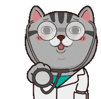 Sick Cat Sticker by VITA VITA ‧ 塔仔不正經