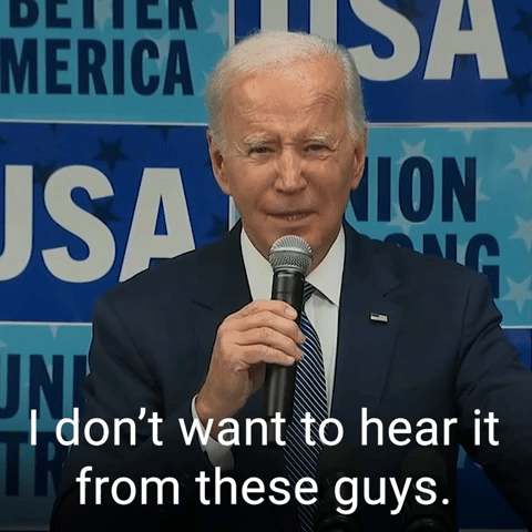 I don't want to hear it from these guys.