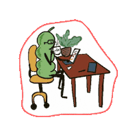 Green Beans Design Sticker