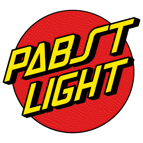 pabstlight giphyupload beer pbr pabst blue ribbon Sticker