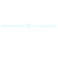 White Line Heart Sticker
