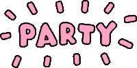 Out Out Party Sticker by Poppy Deyes