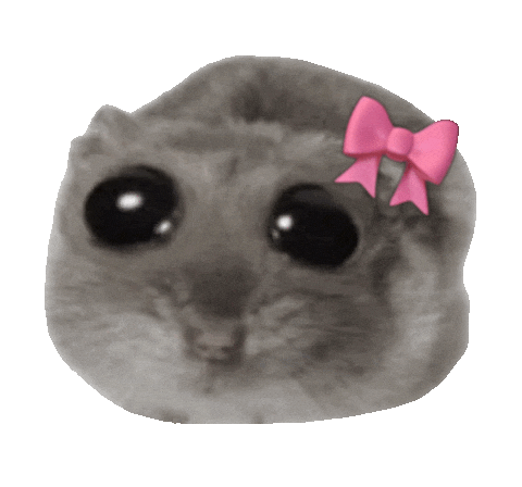 Sad Pink Sticker