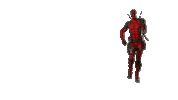 Walking Deadpool Sticker