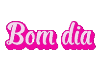 Bom Dia Pink Sticker