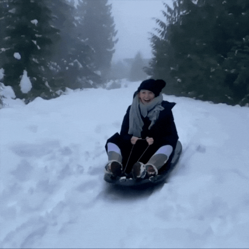 Sledding Snow Day GIF by Blake Lively Fan