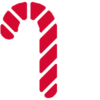 Rot Zuckerstange Sticker by HWR Berlin