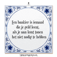 Spreuk Geld Sticker by Tegelspreuken.nl