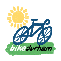 bikedurham logo bike cycling durham Sticker