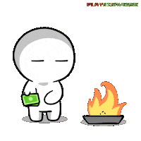Money Burn Sticker by Playgigaverse