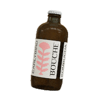 booouuuche flower kombucha earlybird bouche Sticker