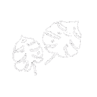 tzuwuwu doodle simple boho leave Sticker