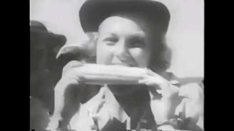 Food Corn GIF by LaGuardia-Wagner Archives