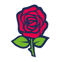 Rose Singing Sticker by Gaffel Kölsch