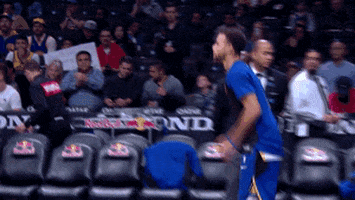 Jumping Golden State Warriors GIF by NBA