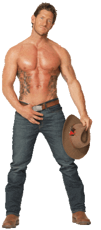 Thunder From Down Under Cowboy Sticker by ThunderVegas