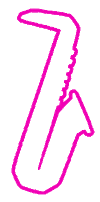 Totalpd saxophone sax deus sax saxamaphone Sticker
