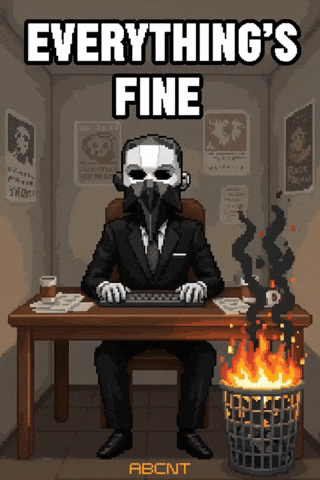 ABCNT fire trash fine everythings fine GIF