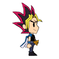 doodle_dayzz anime walking yugioh tcg Sticker