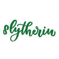 letteringaftermidnight harry potter hogwarts slytherin sorting hat Sticker