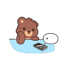 Bored Still Waiting Sticker by BEARISH