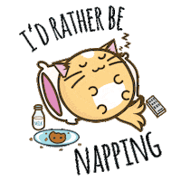 Fuzzballs anime cat cute cartoon Sticker