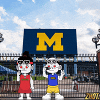 Go Blue Ann Arbor GIF by Zhotcita