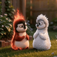 Penguin Love GIF