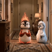 Penguin Love GIF