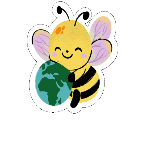 Earth Bee Sticker by Sheri & Co Design Studio