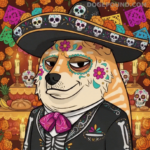 Celebrate Day Of The Dead GIF by Doge Pound