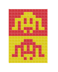 space invader Sticker
