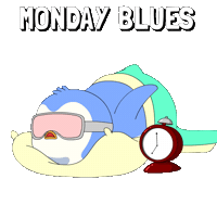 Tired Good Morning Sticker by Pudgy Penguins