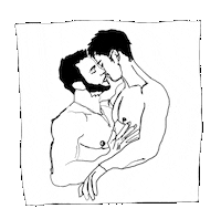 Gay Kiss Sticker by Christian Love