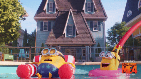 Despicable Me Swimming GIF by Minions