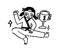 karate taekwondo Sticker by Nissa_mirum