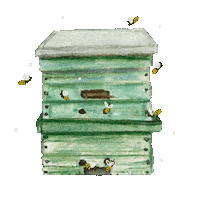 Bee Honey Sticker
