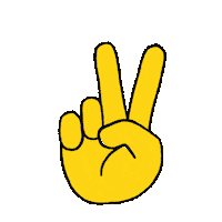 IKKclassic peace hand victory v Sticker