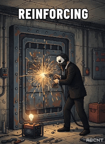 Reinforcing Door Lock GIF by ABCNT
