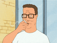 King Of The Hill Smoking GIF
