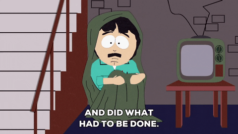 scared television GIF by South Park 