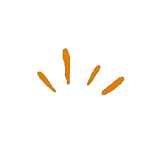 Orange Line Sticker
