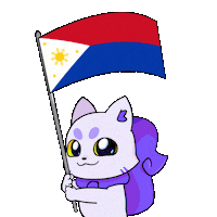 Flag Philippines Sticker by Lucky Kat Studios