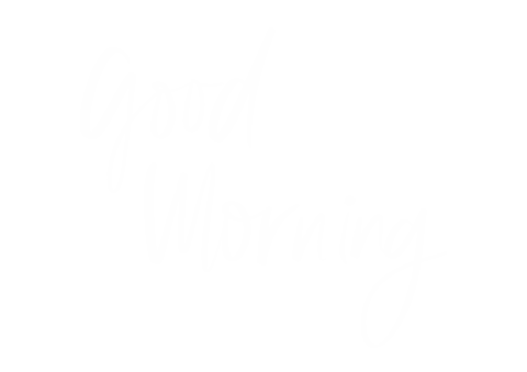 Good Morning Lettering Sticker