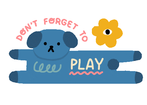 Dog Play Sticker